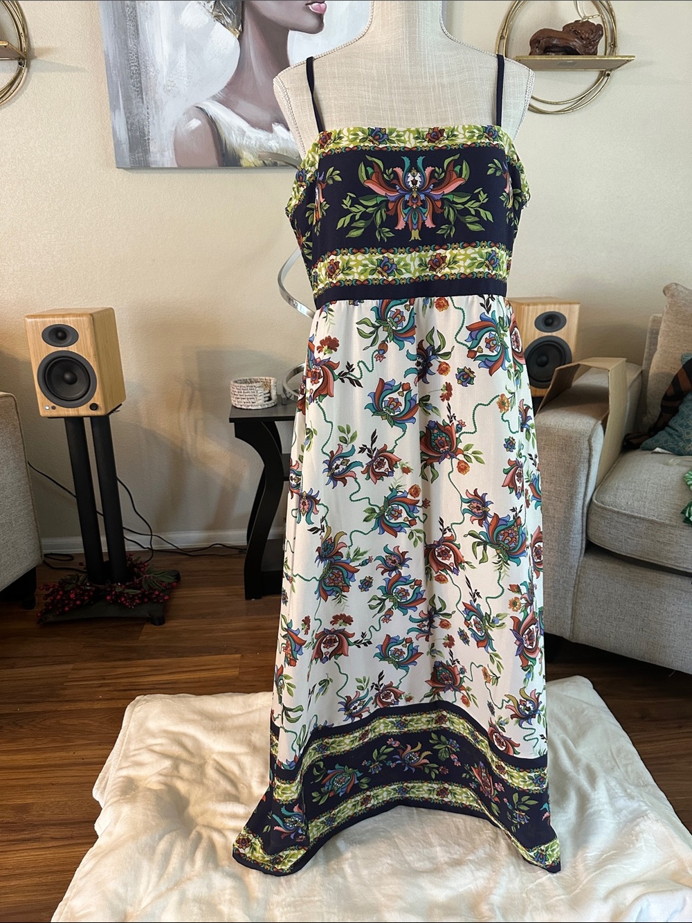Strapless maxi dress
